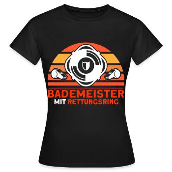 Sauveteur Piscine Sauveteur Sauveteur Sauveteur - T-shirt Femme - noir - Devant - AI Model Female 172 dark (172cm)