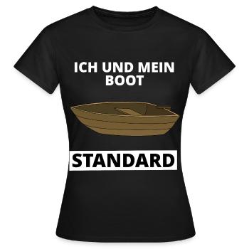 Standard Boot Geschenk - Frauen T-Shirt - Schwarz - Vorne - AI Model Female 172 dark (172cm)