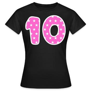 Dix - T-shirt Femme - noir - Devant - AI Model Female 172 dark (172cm)