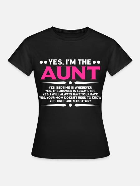 Tantchen Tante Tanten Geschenk - Dame-T-shirt - sort