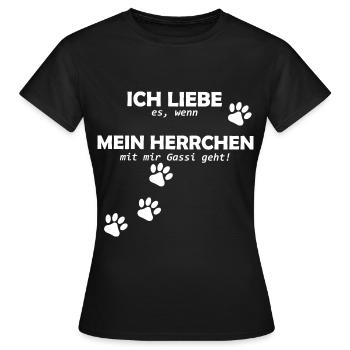 Hunde Spruch - Frauen T-Shirt - Schwarz - Vorne - AI Model Female 172 dark (172cm)