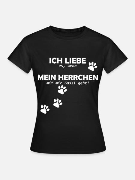 Hunde Spruch - Frauen T-Shirt - Schwarz