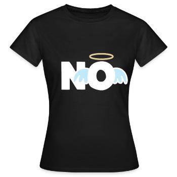 PAS d’humour amusant innocent - T-shirt Femme - noir - Devant - AI Model Female 172 dark (172cm)