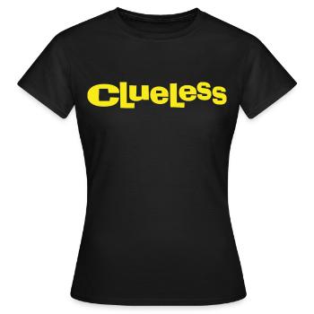 Clueless Klassisches Logo - Frauen T-Shirt - Schwarz - Vorne - AI Model Female 172 dark (172cm)