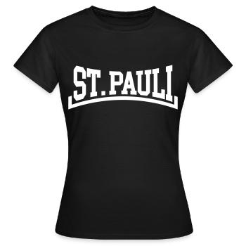 Saint-Pauli - T-shirt Femme - noir - Devant - AI Model Female 172 dark (172cm)