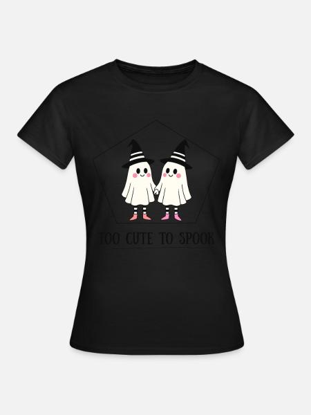 Süße Geister - Too Cute To Spook - Frauen T-Shirt - Schwarz