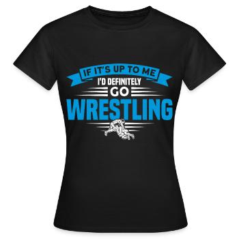Ringen Trainer Ringer Ringen Geschenk - Frauen T-Shirt - Schwarz - Vorne - AI Model Female 172 dark (172cm)