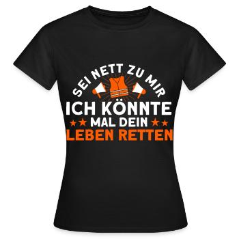 Sauveteur Piscine Sauveteur Sauveteur Sauveteur - T-shirt Femme - noir - Devant - AI Model Female 172 dark (172cm)