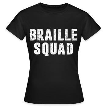 Blind Visually Impaired - Women's T-Shirt - black - Front - AI Model Female 172 dark (172cm)