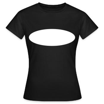 Oval Kreis Symbole - Frauen T-Shirt - Schwarz - Vorne - AI Model Female 172 dark (172cm)