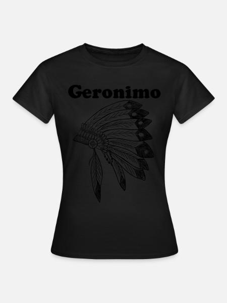 Geronimo - Dame-T-shirt - sort