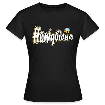 Abeille à miel - T-shirt Femme - noir - Devant - AI Model Female 172 dark (172cm)
