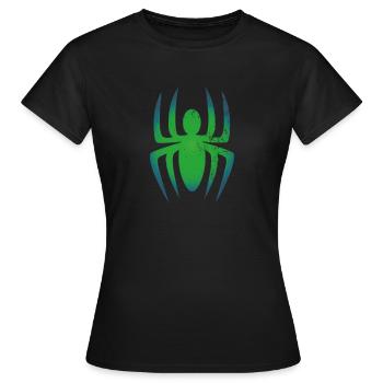 Spinne Tarantel Vogelspinne schwarze Witwe - Frauen T-Shirt - Schwarz - Vorne - AI Model Female 172 dark (172cm)