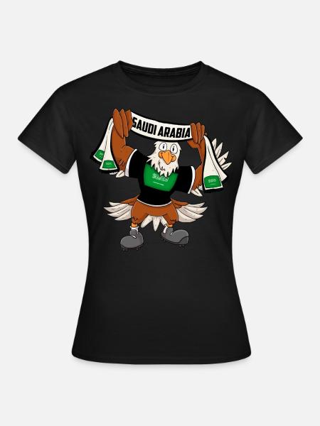 Saoedi-Arabië Eagle - Vrouwen T-shirt - zwart