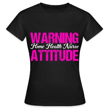 Health Assistance Home Nursing Nurse - Women's T-Shirt - black - Front - AI Model Female 172 dark (172cm)