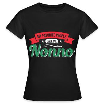 Grand-père grand-père vintage grand-père - T-shirt Femme - noir - Devant - AI Model Female 172 dark (172cm)