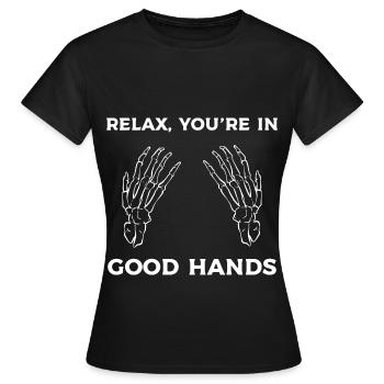 Physiothérapie - T-shirt Femme - noir - Devant - AI Model Female 172 dark (172cm)