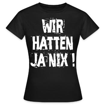 We had nothing - The Old School TShirt - Women's T-Shirt - black - Front - AI Model Female 172 dark (172cm)