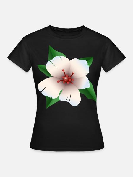 Hibiskus - Hibiskusblüte - Frauen T-Shirt - Schwarz