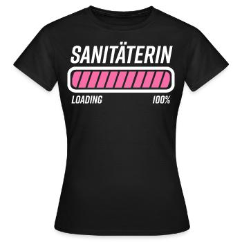 Sanitäterin Geschenkidee - Frauen T-Shirt - Schwarz - Vorne - AI Model Female 172 dark (172cm)
