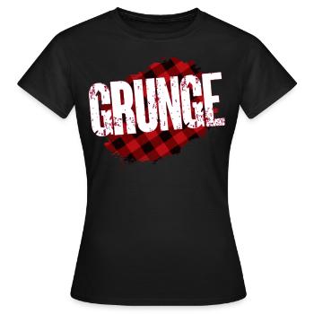 Grunge 90s 90s Music music Rock music subculture - Women's T-Shirt - black - Front - AI Model Female 172 dark (172cm)