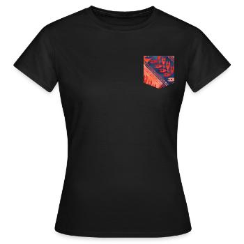 WAX AFRICA POCKET - Women's T-Shirt - black - Front - AI Model Female 172 dark (172cm)