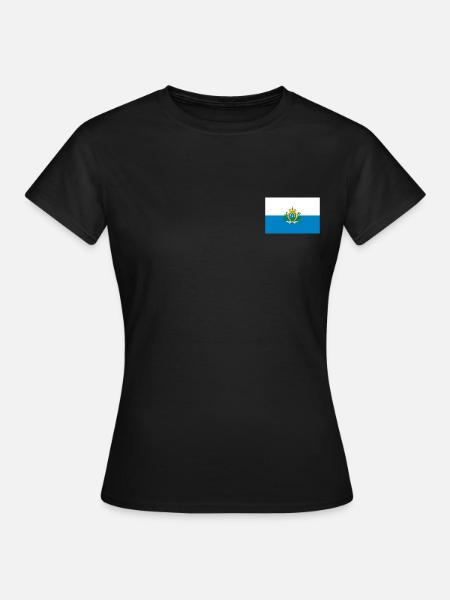 Drapeau de Saint-Marin - T-shirt Femme - noir