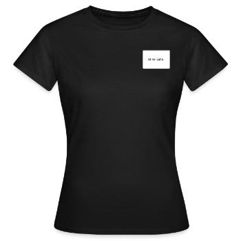 Ist mir Latte - Frauen T-Shirt - Schwarz - Vorne - AI Model Female 172 dark (172cm)