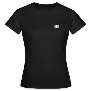 Drapeau irlandais - T-shirt Femme - noir - Devant - AI Model Female 172 dark (172cm)