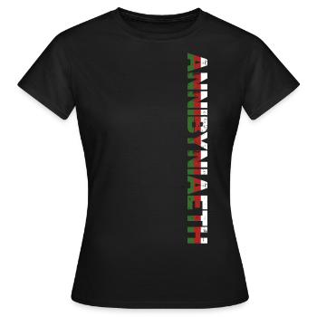 Annibyniaeth - Frauen T-Shirt - Schwarz - Vorne - AI Model Female 172 dark (172cm)