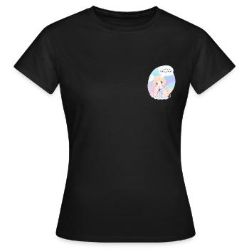 A perfect look of a cute anime character - Women's T-Shirt - black - Front - AI Model Female 172 dark (172cm)