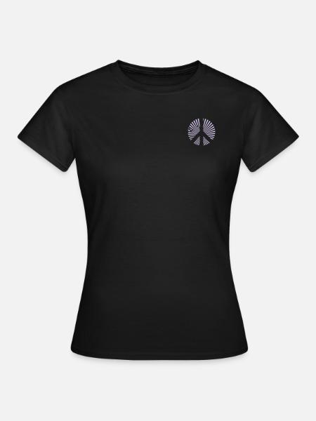 Peace Symbol - Frauen T-Shirt - Schwarz