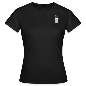 Feminist Rage but with Flowers - Frauen T-Shirt - Schwarz - Vorne - AI Model Female 172 dark (172cm)