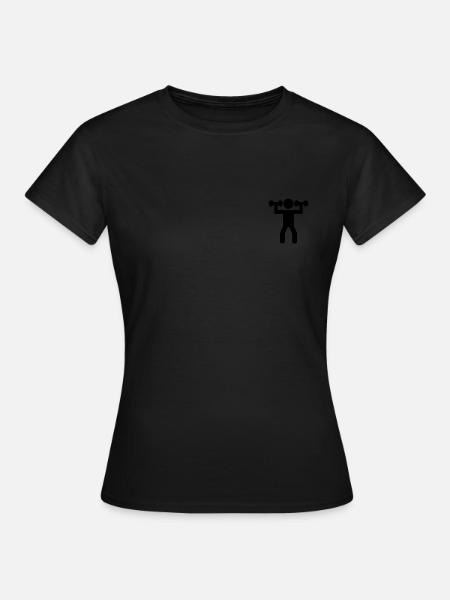 man lifting weights - Frauen T-Shirt -