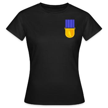 Médaille Serrano - T-shirt Femme - noir - Devant - AI Model Female 172 dark (172cm)