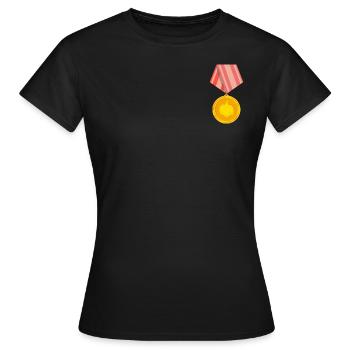 Médaille du Scorpion de Moruga - T-shirt Femme - noir - Devant - AI Model Female 172 dark (172cm)