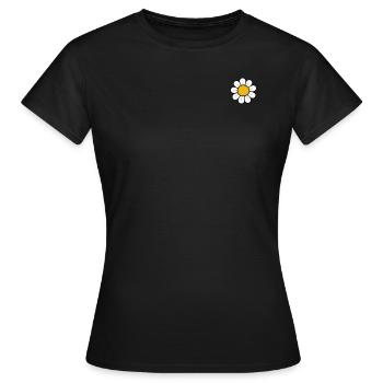 Pâquerette - T-shirt Femme - noir - Devant - AI Model Female 172 dark (172cm)