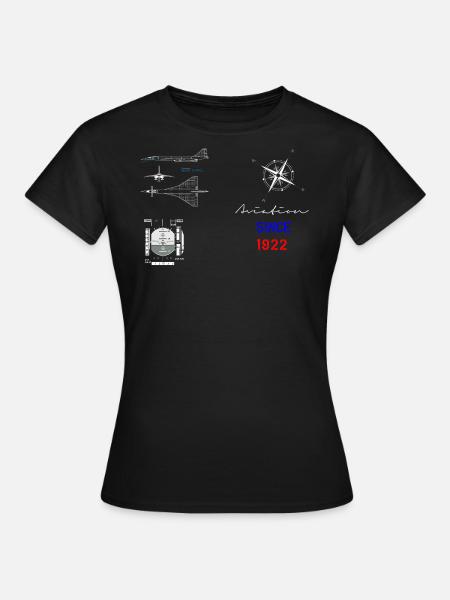 Aviation since 1922 supersonic flight instrument - Women's T-Shirt - black