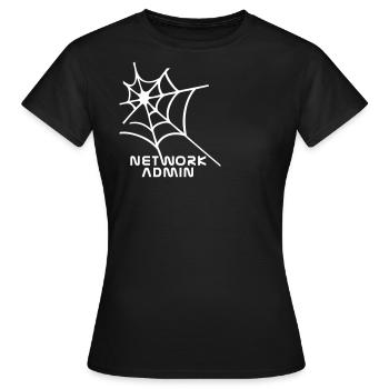 Administrateur réseau - T-shirt Femme - noir - Devant - AI Model Female 172 dark (172cm)