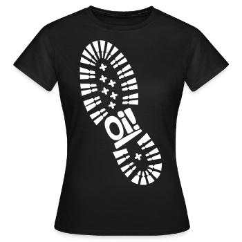 Oi! mes bottes! - T-shirt Femme - noir - Devant - AI Model Female 172 dark (172cm)