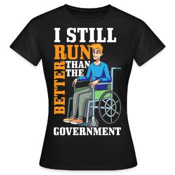 Behindert Behinderung Behinderte Gehbehinderung - Frauen T-Shirt - Schwarz - Vorne - AI Model Female 172 dark (172cm)