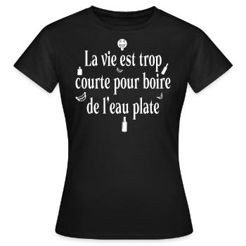 papa père rhum humour blague cadeau bière préférée - T-shirt Femme - noir - Devant - AI Model Female 172 dark (172cm)