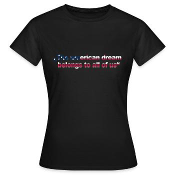 Rêve américain - Kamala Harris - T-shirt Femme - noir - Devant - AI Model Female 172 dark (172cm)