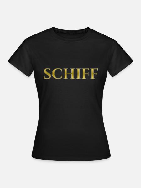 Schiff - Frauen T-Shirt - Schwarz