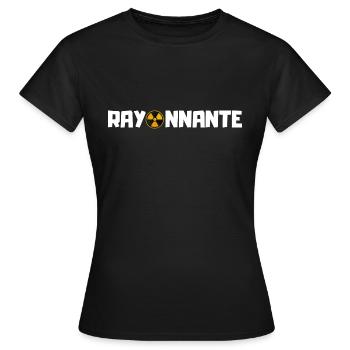 rayonnante - cadeau manip radio original - T-shirt Femme - noir - Devant - AI Model Female 172 dark (172cm)