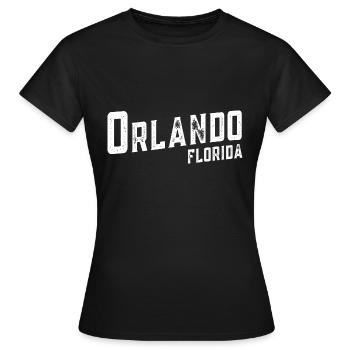 Orlando Florida - Frauen T-Shirt - Schwarz - Vorne - AI Model Female 172 dark (172cm)