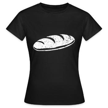 Bread - Women's T-Shirt - black - Front - AI Model Female 172 dark (172cm)