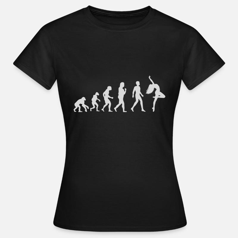 Evolution - Frauen T-Shirt - Schwarz