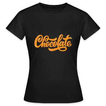 Chocolate - Women's T-Shirt - black - Front - AI Model Female 172 dark (172cm)