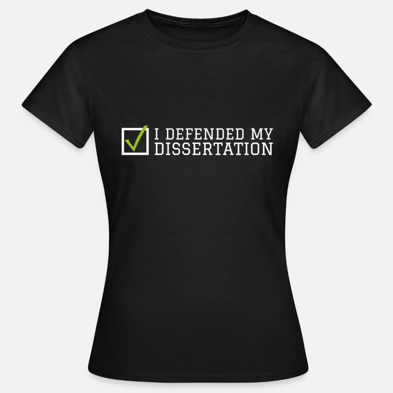 Min afhandling Phd Student Gift - Dame-T-shirt - sort